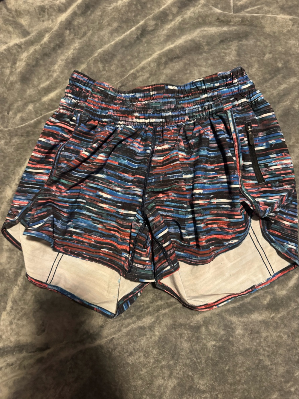 lululemon athletica Athletic Shorts — Blue, Red, Black